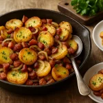 Bratkartoffeln mit Speck und Zwiebeln: Ein herzhaftes Gericht der deutschen Küche
