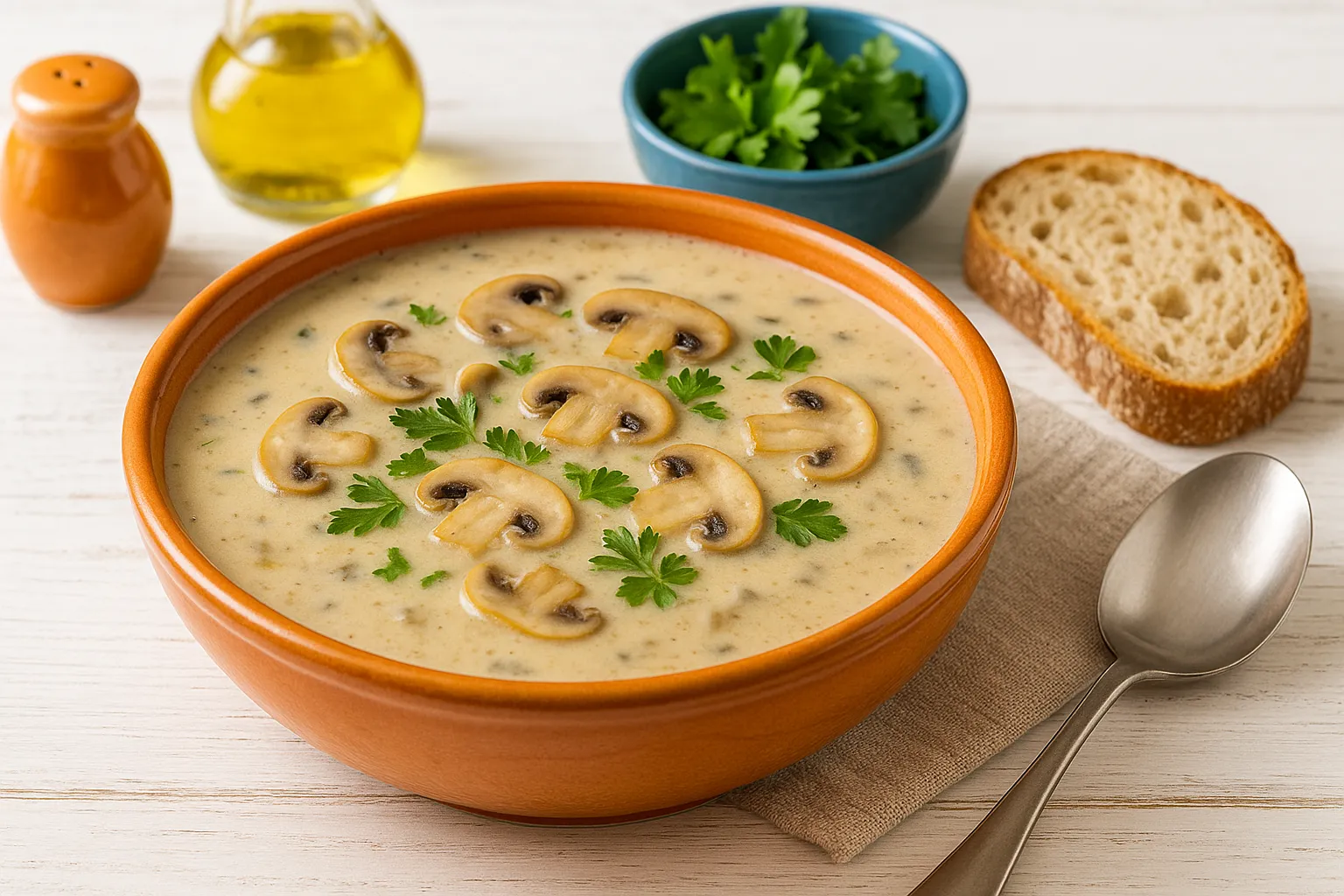Champignonsuppe nach DDR-Rezept: Eine cremige, aromatische Suppe