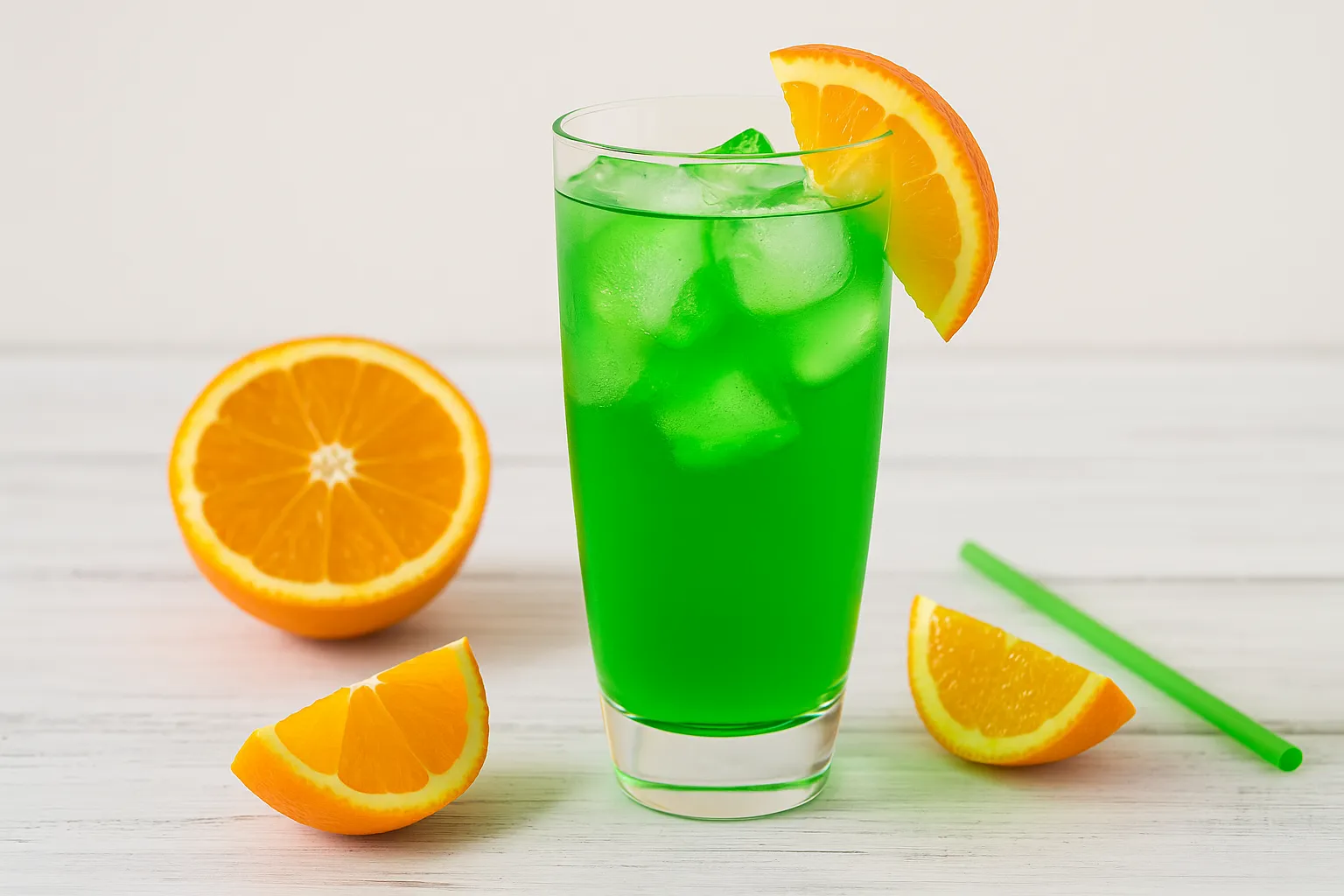 Grüne Wiese Cocktail: Ein leuchtend grüner DDR-Klassiker