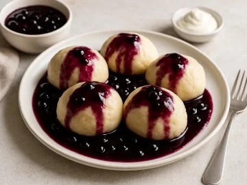 Hefeklöße mit Heidelbeeren nach DDR-Rezept: Ein süßer Klassiker