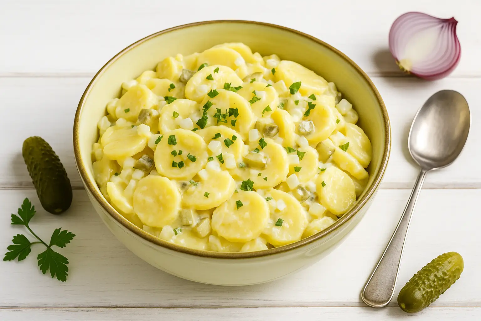 Sächsischer Kartoffelsalat mit Mayonnaise: Ein Klassiker der sächsischen Küche