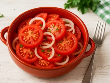 Tomatensalat mit Zwiebeln: Ein erfrischender Klassiker der ostdeutschen Küche
