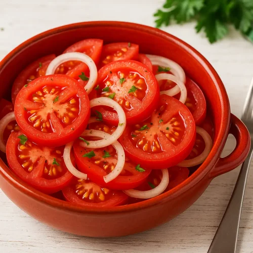 Tomatensalat mit Zwiebeln: Ein erfrischender Klassiker der ostdeutschen Küche