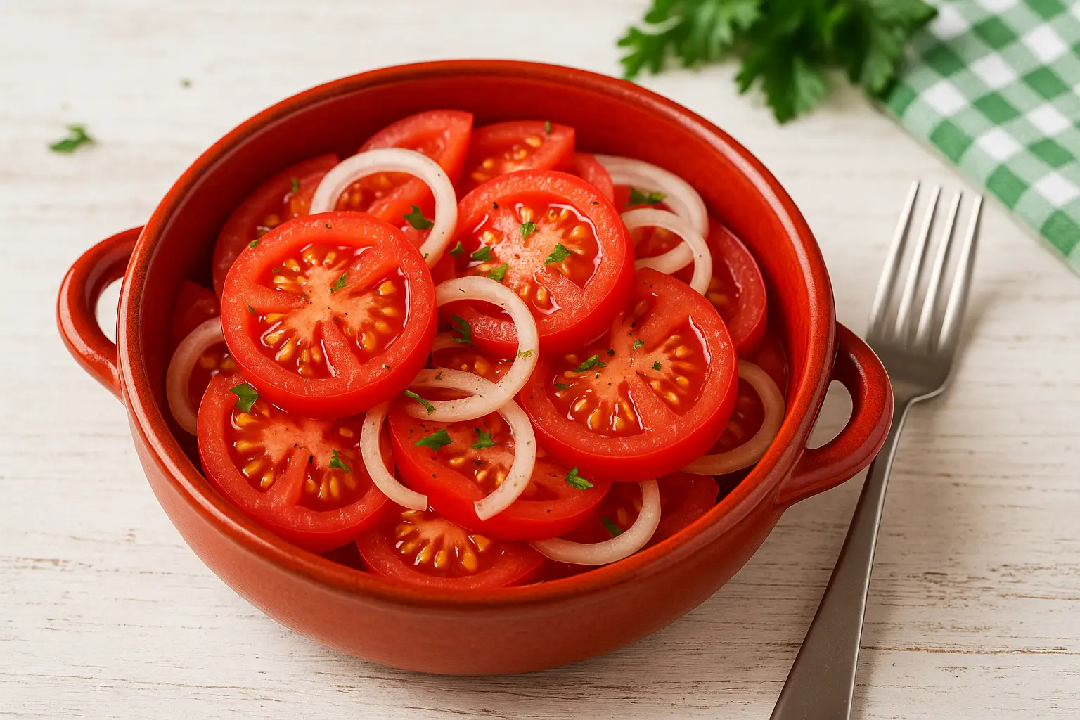 Tomatensalat mit Zwiebeln: Ein erfrischender Klassiker der ostdeutschen Küche