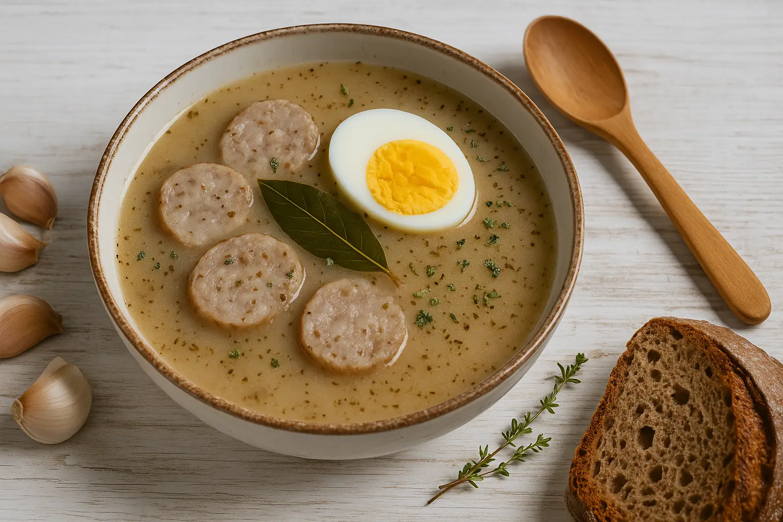 Żurek: Ein traditionelles polnisches Sauermehlsuppe-Rezept