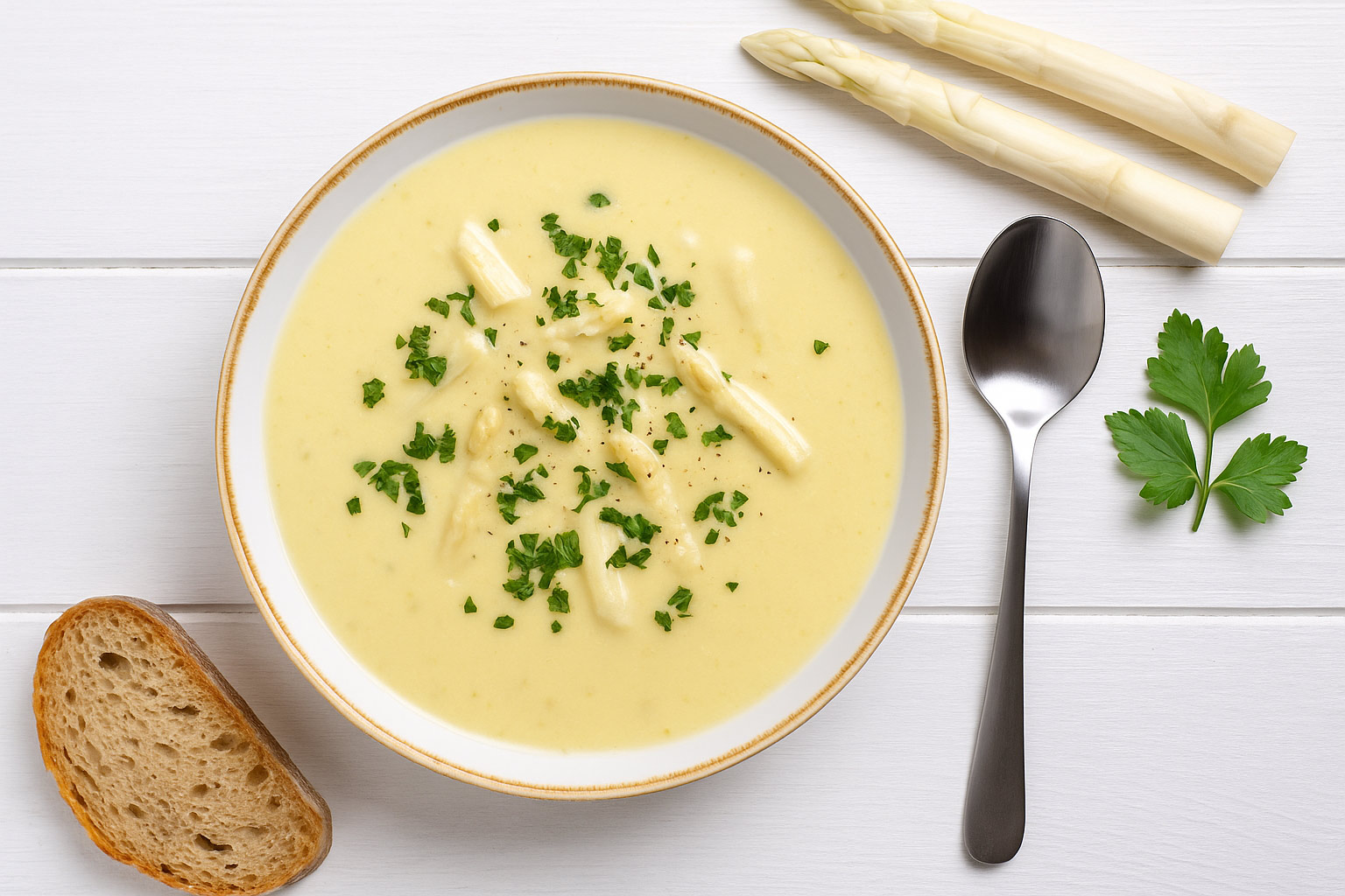 Spargelsuppe nach DDR-Rezept