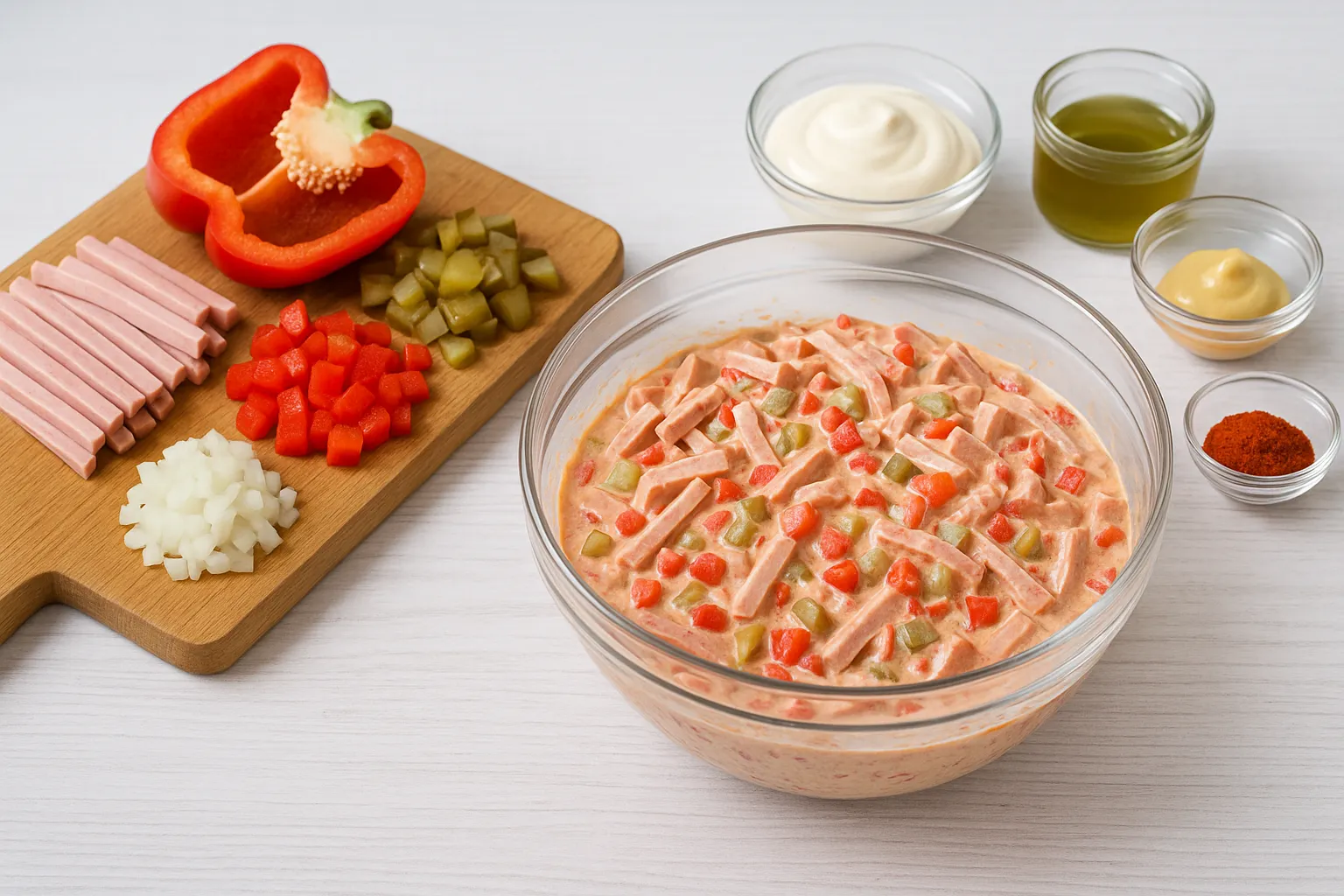Budapester Salat nach DDR-Rezept: Pikant, cremig, typisch ostdeutsch